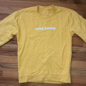 yellow wild honey sweatshirt